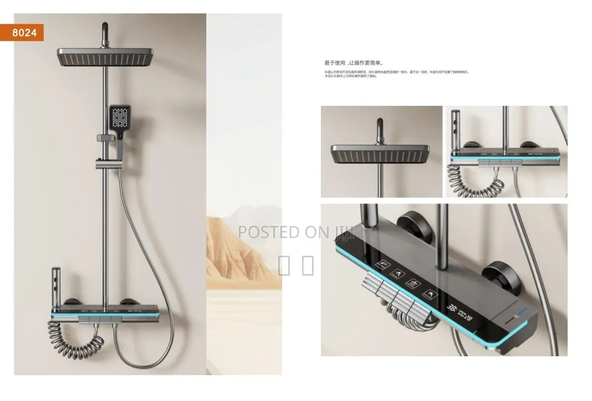 Shower 4 in 1, Big Panel With Led