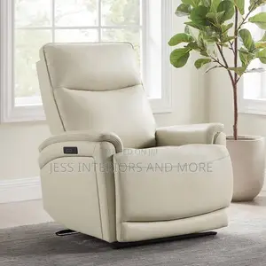 Leather Power Recliner With Power Headrest