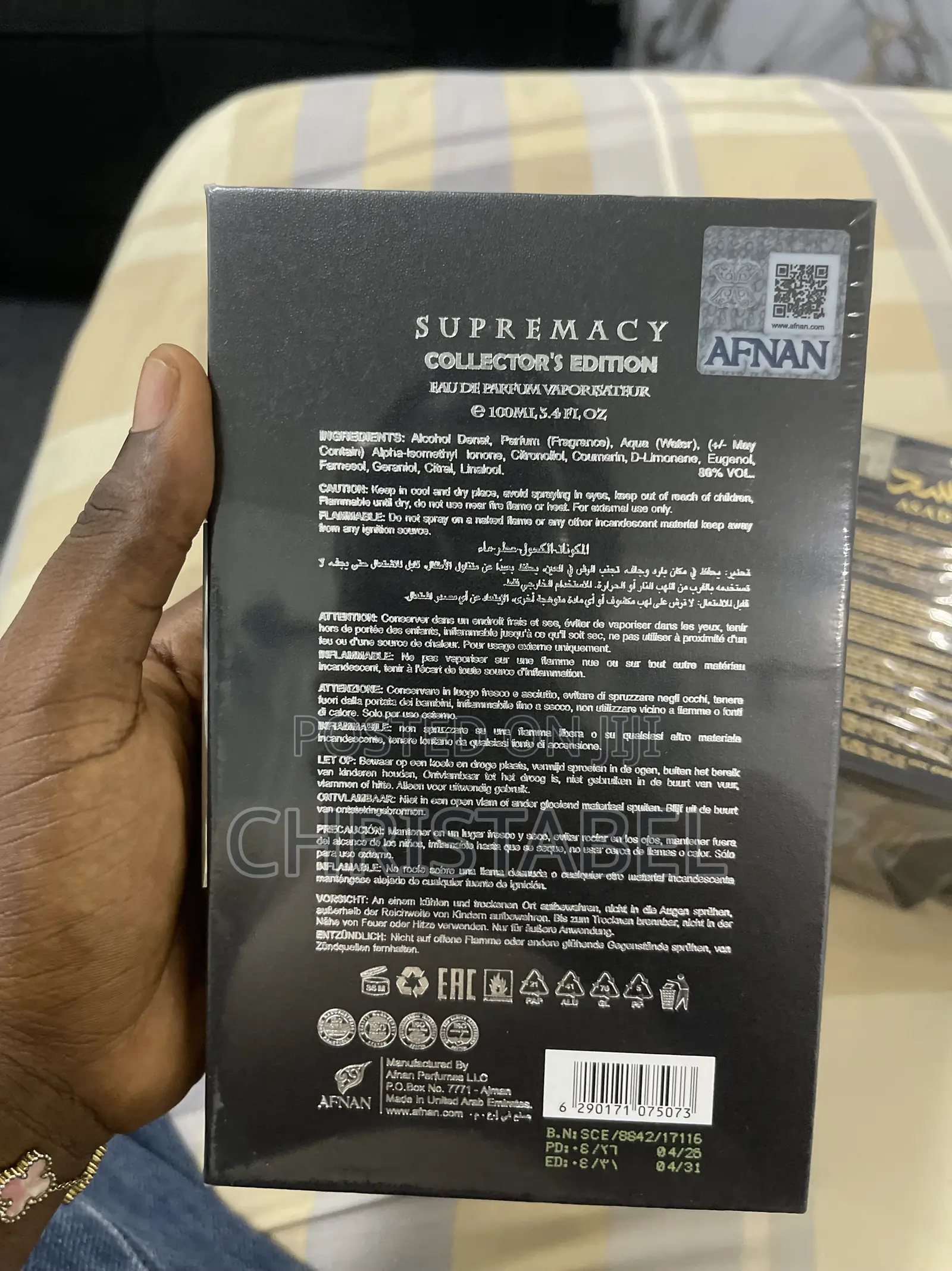 Original Afnan Supremacy Collectors Edition Eau De Parfum for Men