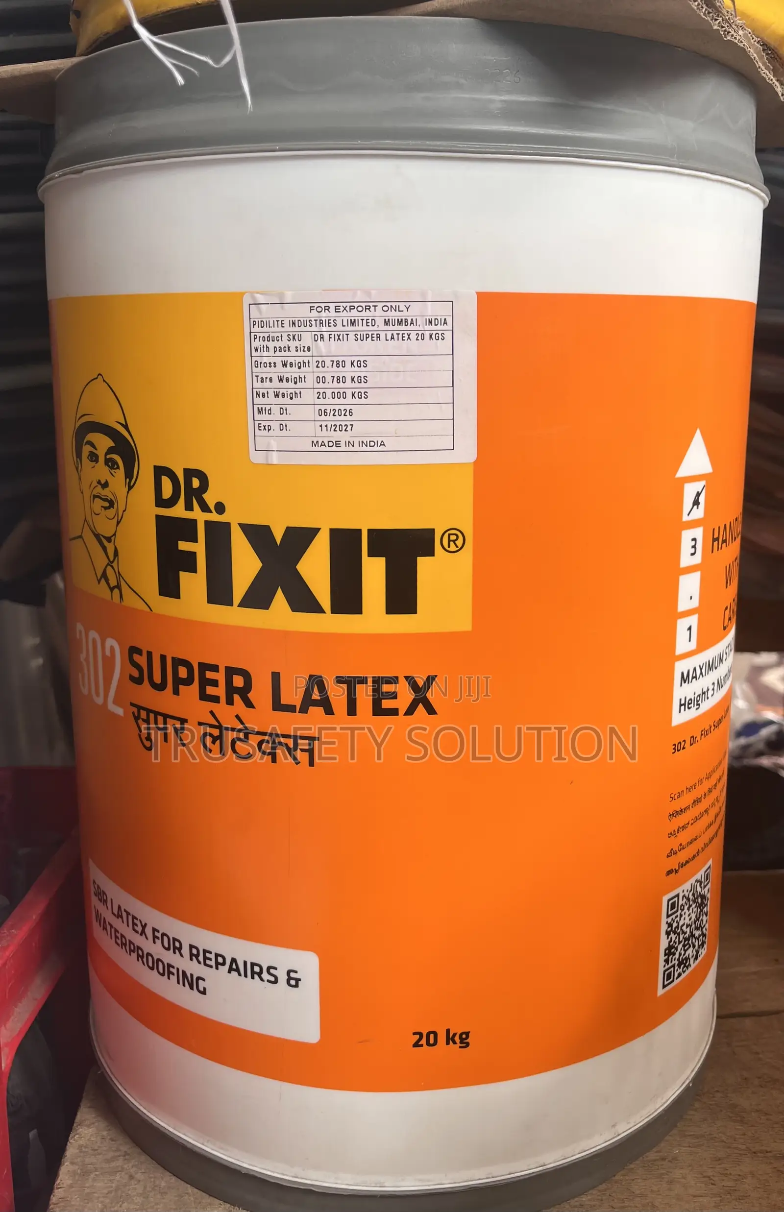 Dr. Fixit Waterproof Liquid Cement 302 Super Latex (SBR)- 20kg