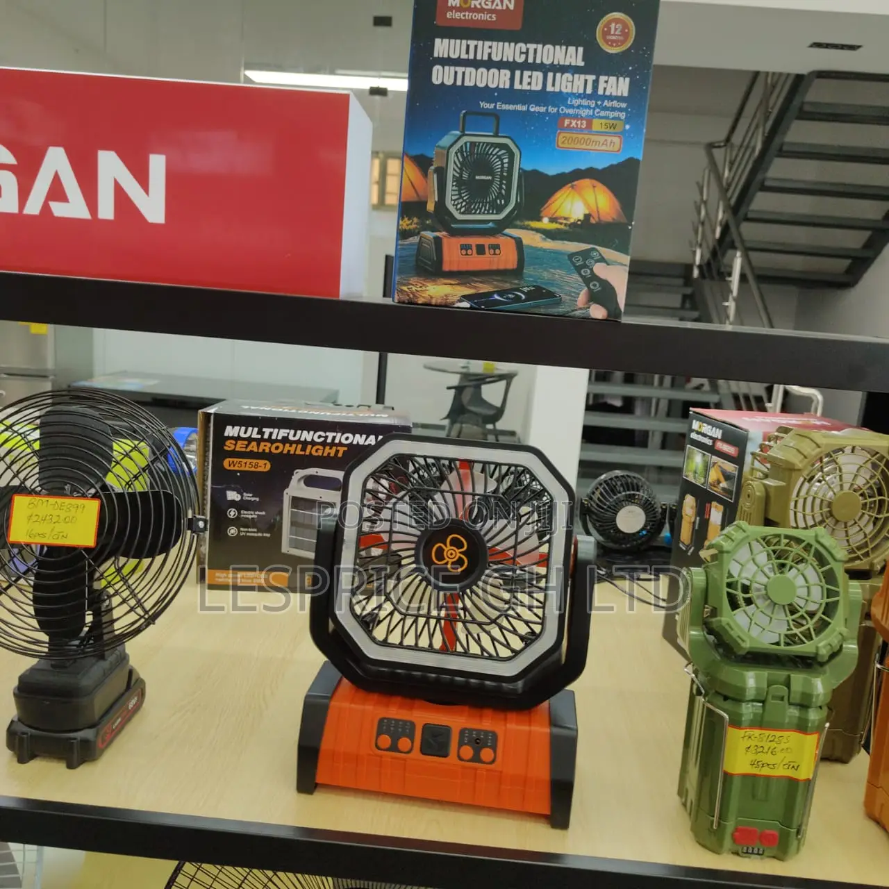 Promotion Promotion on Our Brand-New Morgan 4-Speed Rechargeable Fan