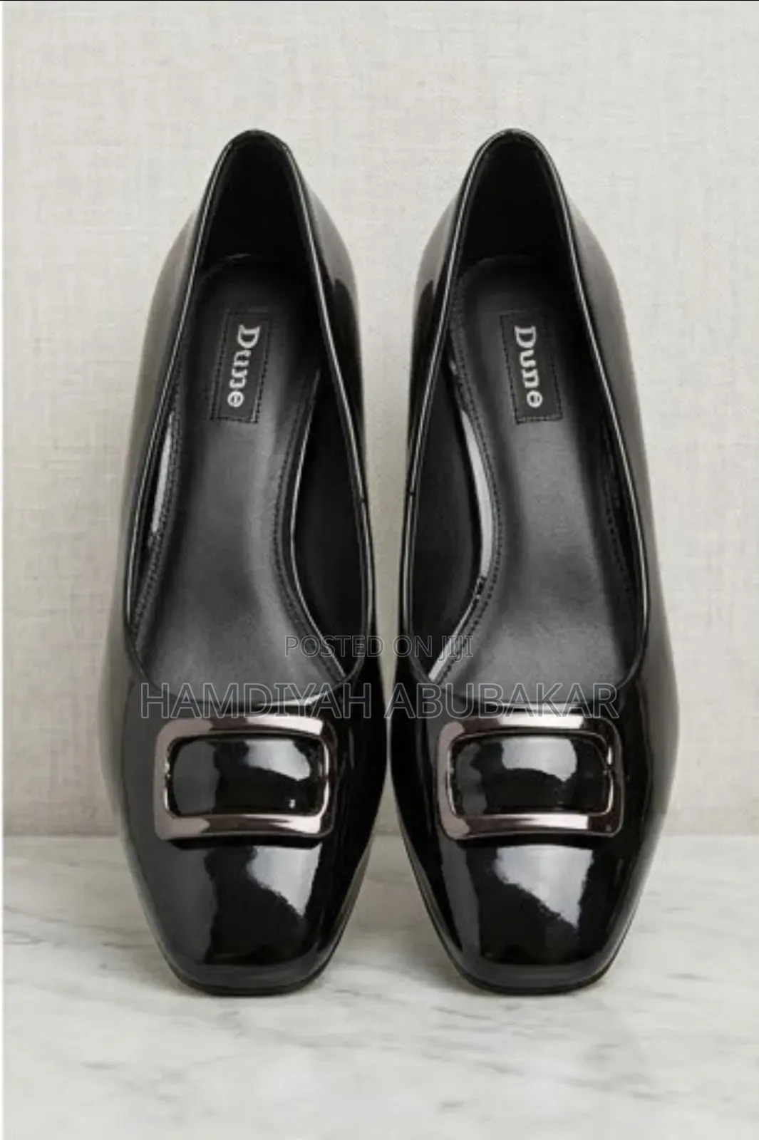 Elegant Black Dune Women's Low-Heel Shoes
