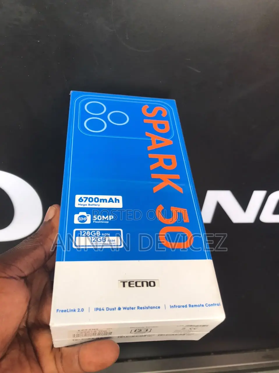 New Tecno Spark 50 128 GB Gray