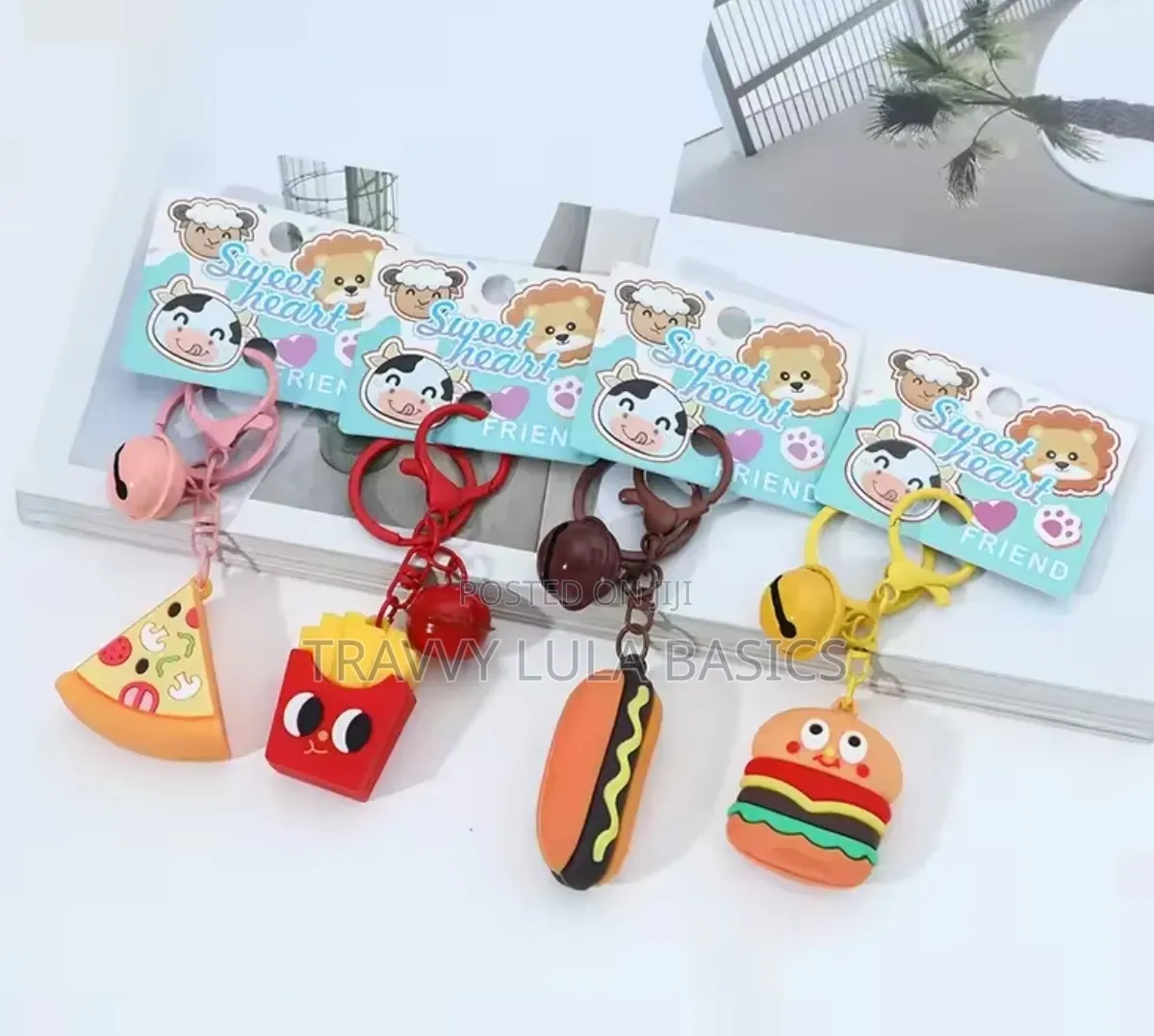 Mini Key Chains Mix Food Memes