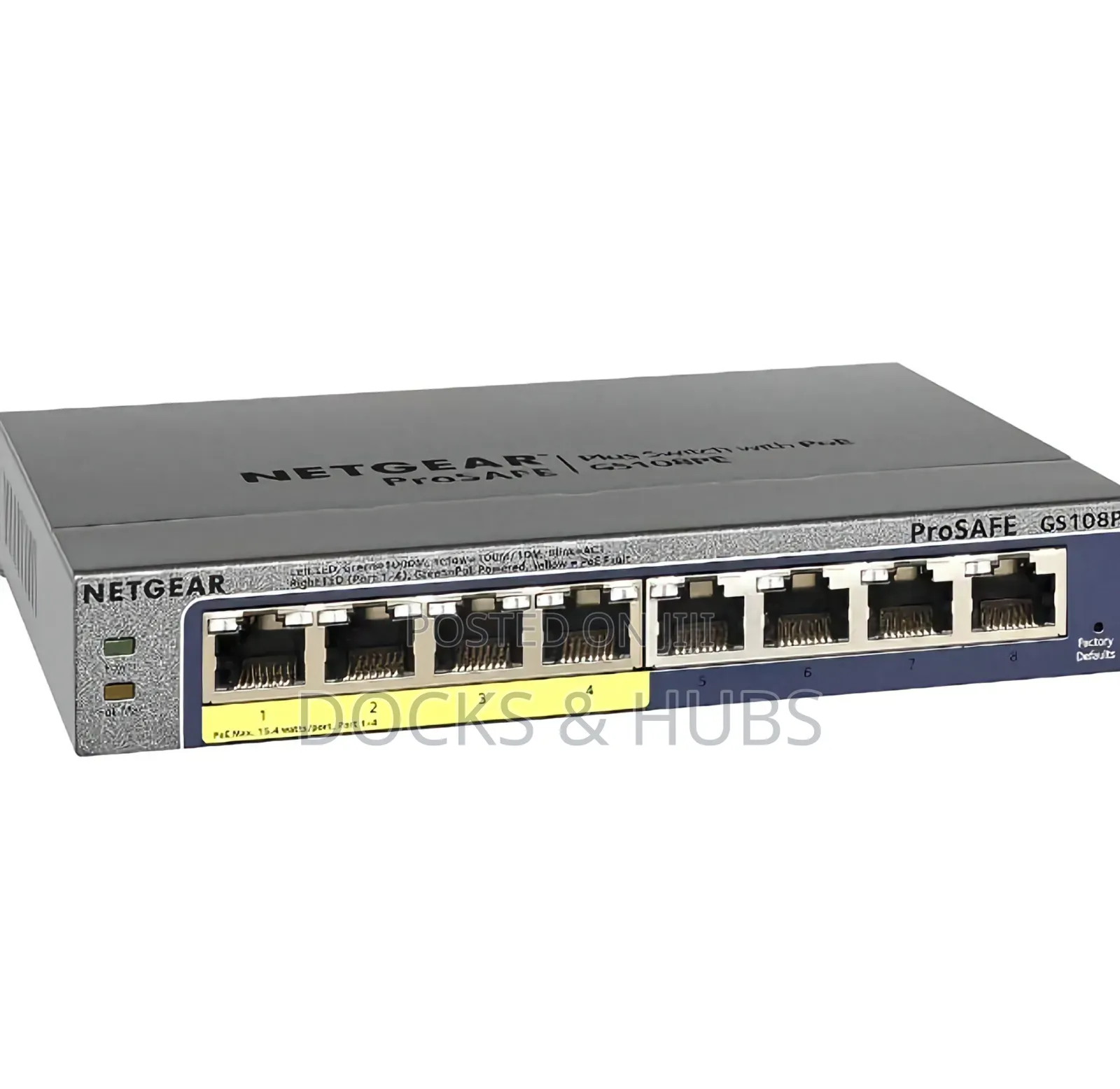 NetGear 8-Port PoE Gigabit Ethernet Plus Switch (GS108PEv3)