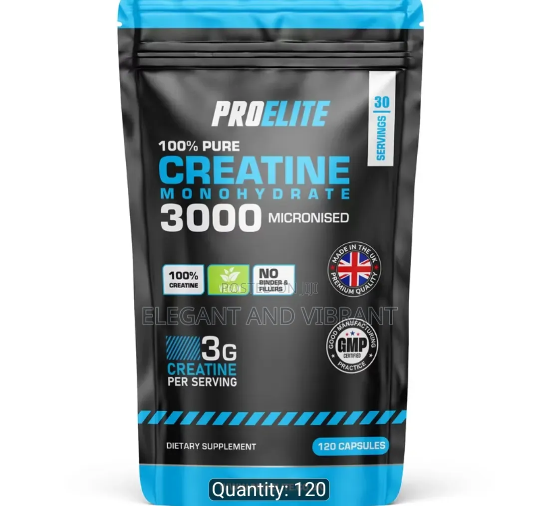 Creatine 3000mg Caps- Unflavoured Creatine Monohydrate Supplements