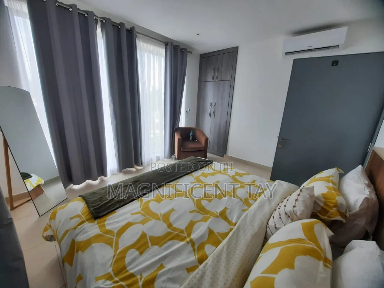 Furnished 1bdrm Apartment in Magnificent, Coffee Shop Area for rent