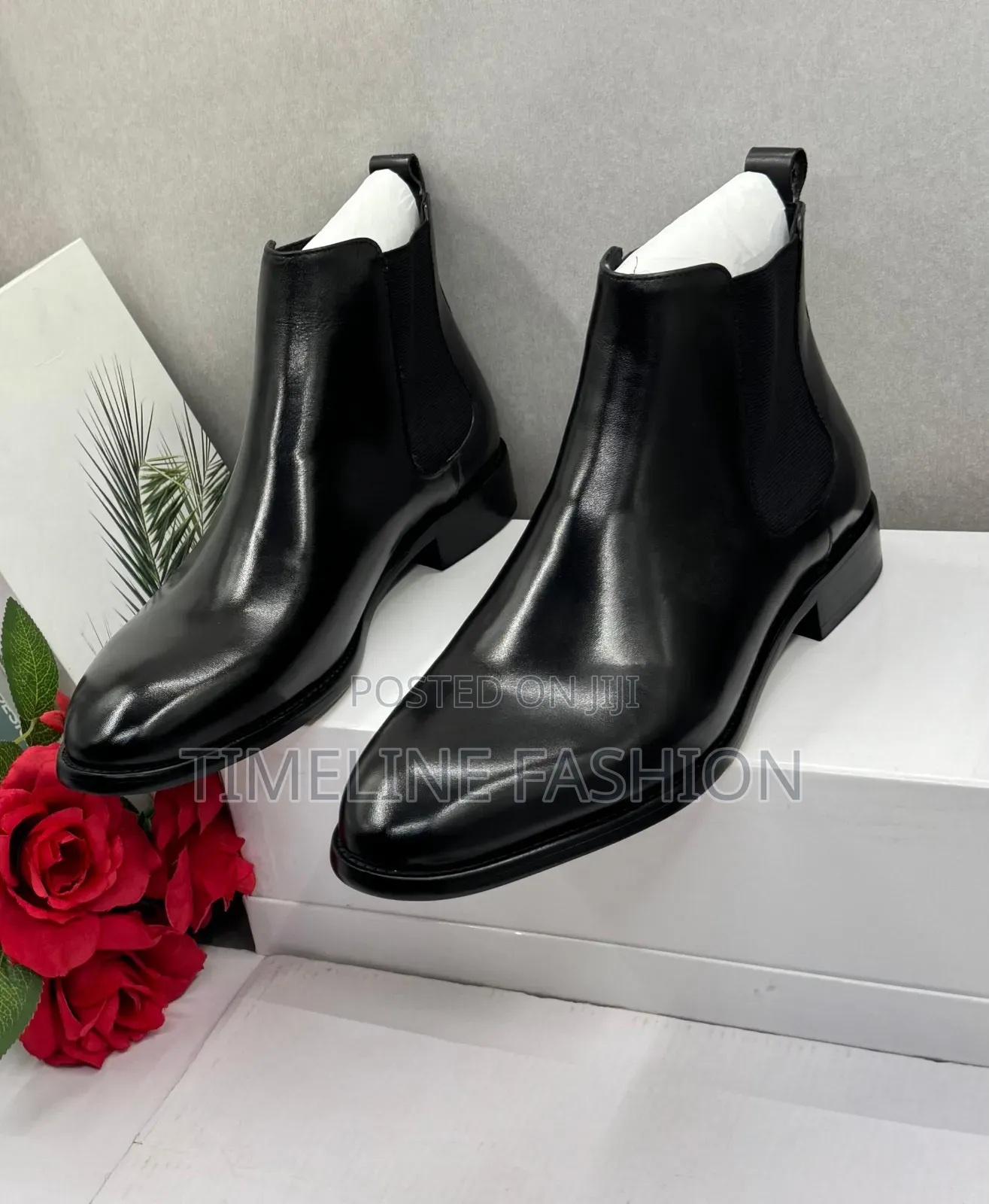 Quality Kenneth Cole Executive Men's Leather Ankle Boots