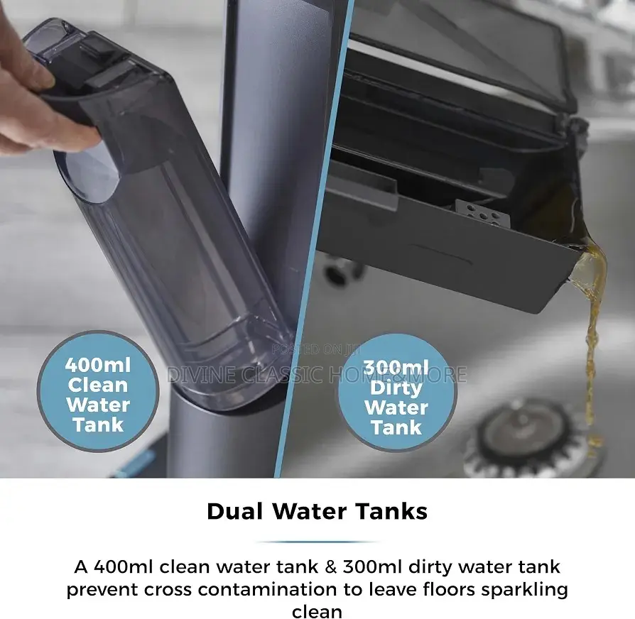 Tower Aquajet Pro Cordless Hardfloor Cleaner With One Touch Controls