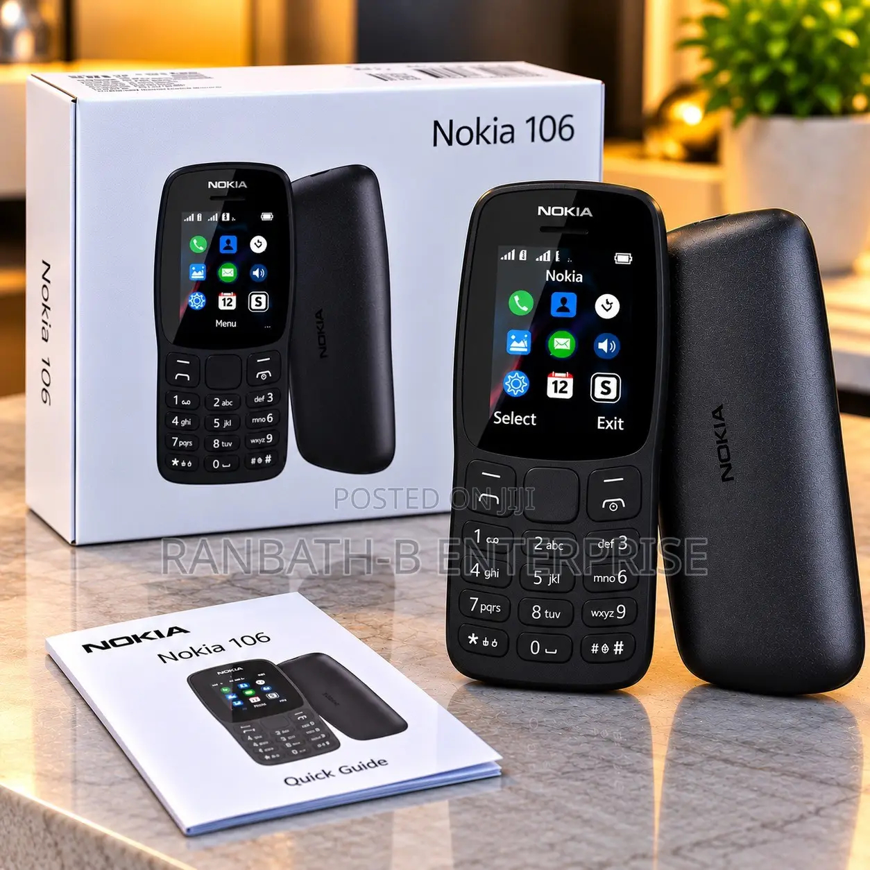 New Nokia 106 Black