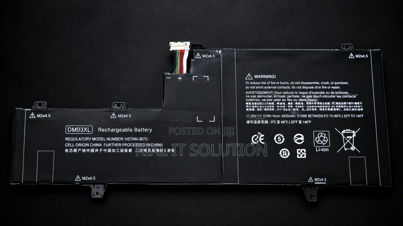 New HP OM03XL 57Wh Laptop Battery for EliteBook X360 1030 G2 PC