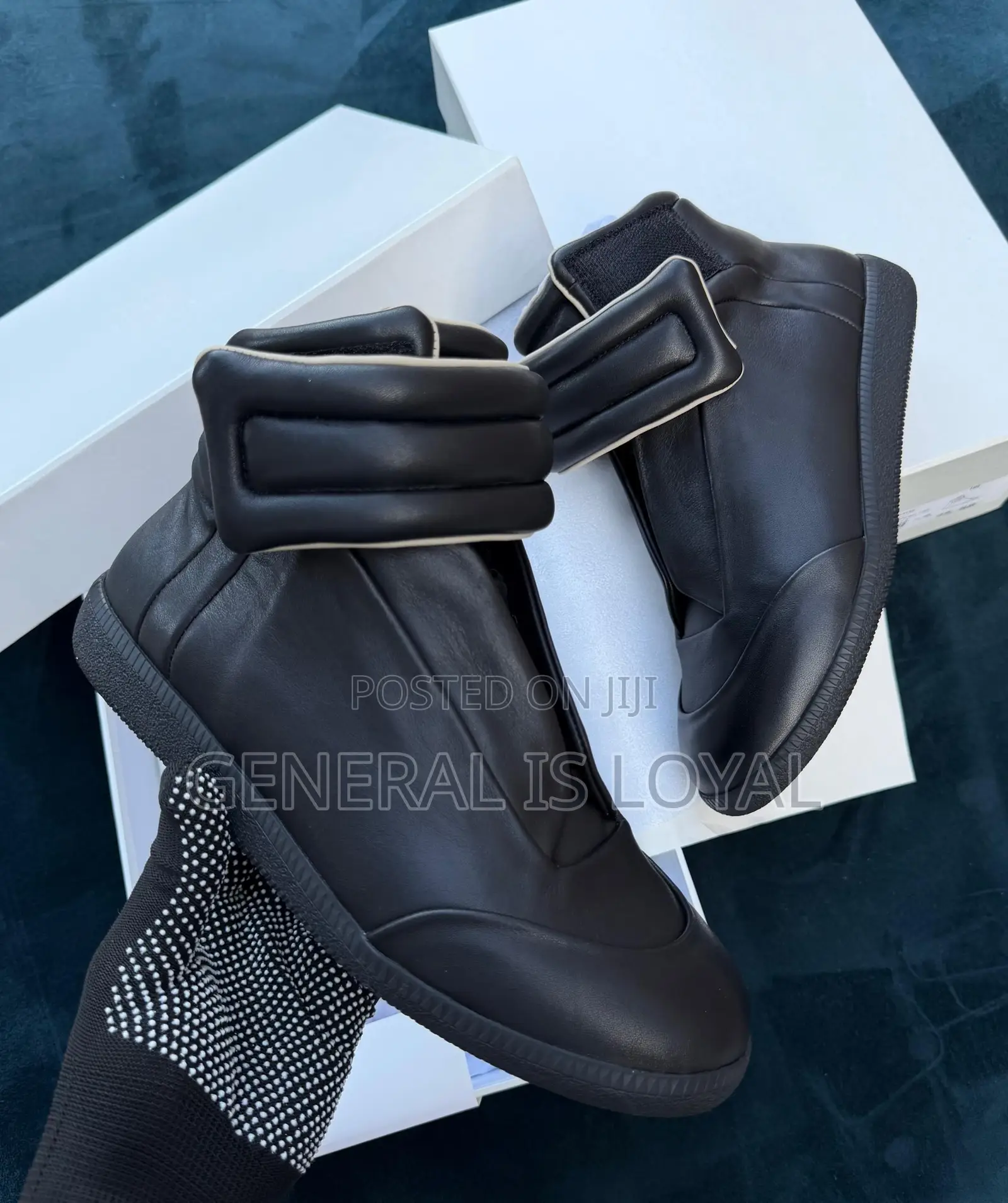 Original Black Maison Margiela Future High-Top Sneakers