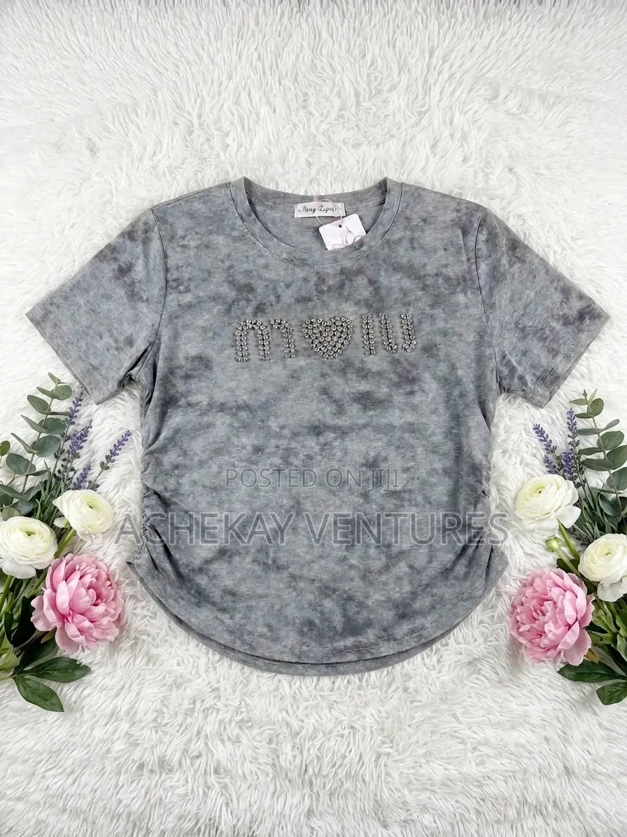 Luxury Ladies Top 100%cotton