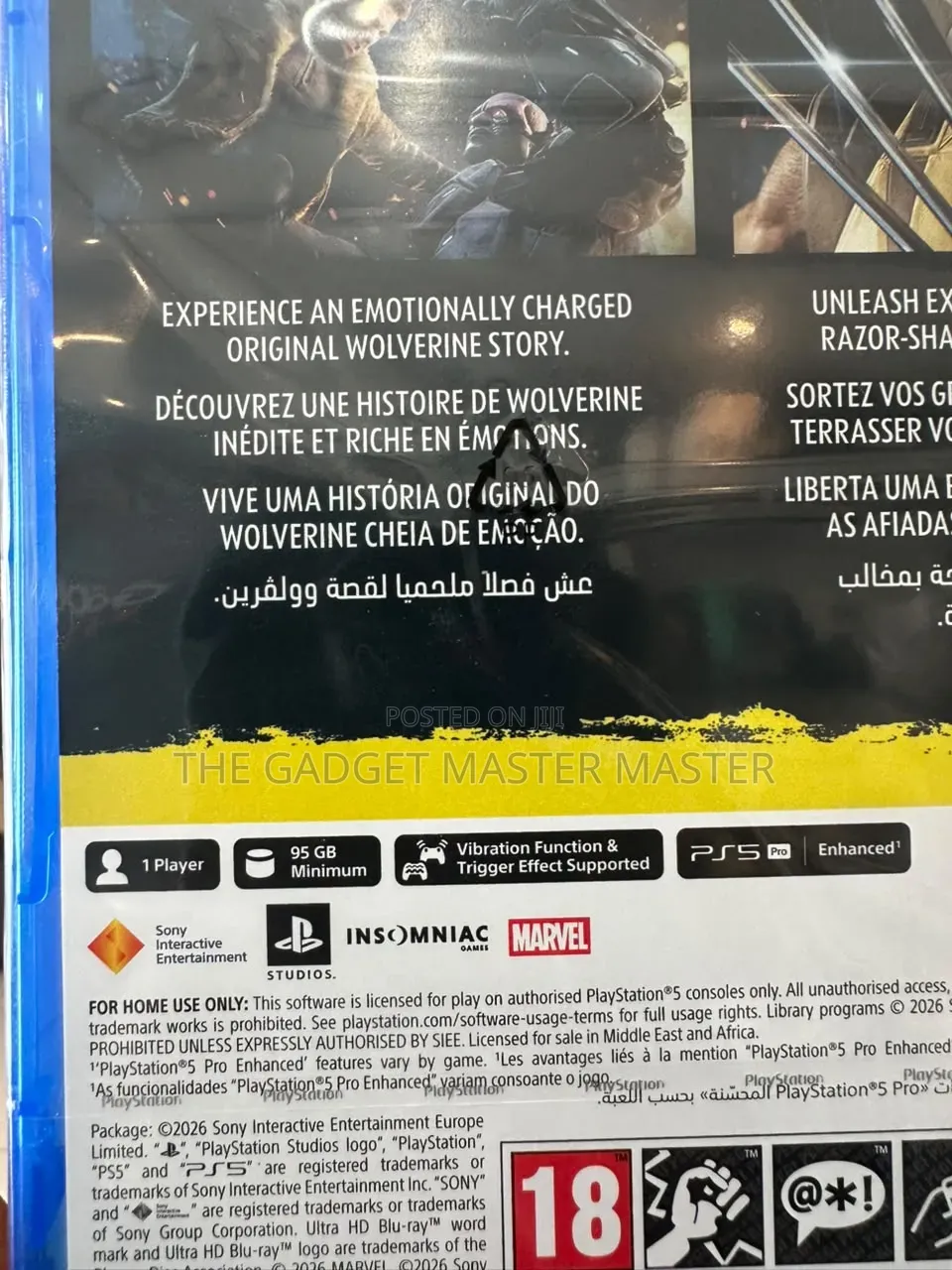 Marvel Wolverine for PlayStation 5