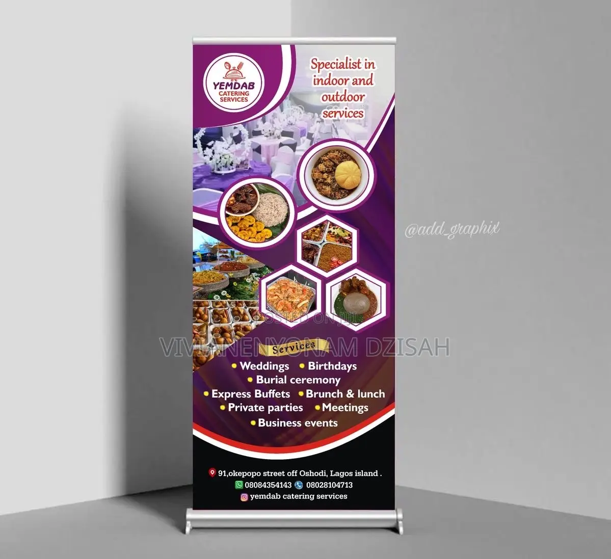 Pull Up Stand With Branding