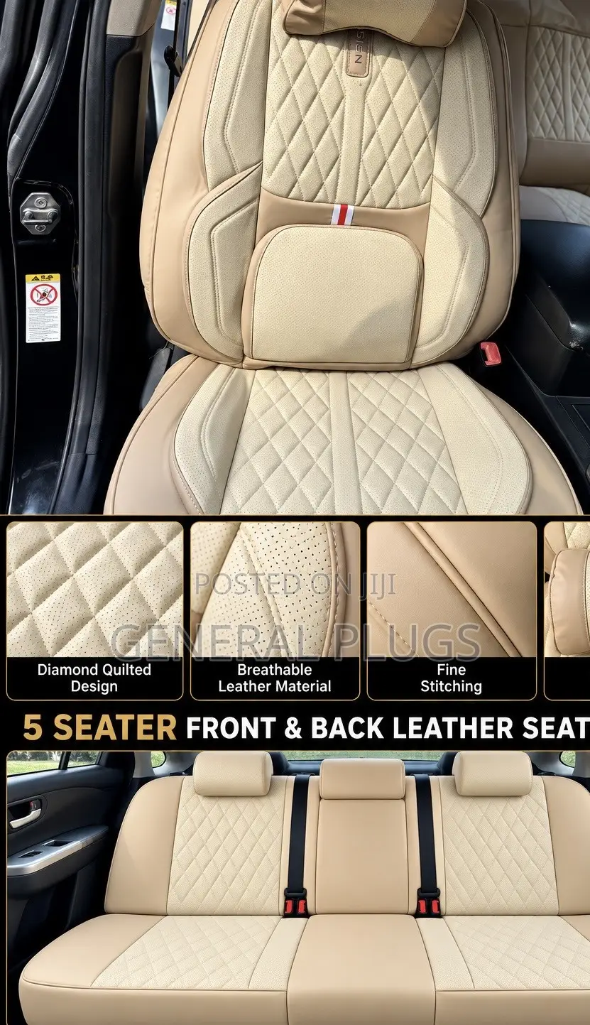 Enjoy Luxury Classy Finish ;5 Seater Original Leather Car Seat Covers