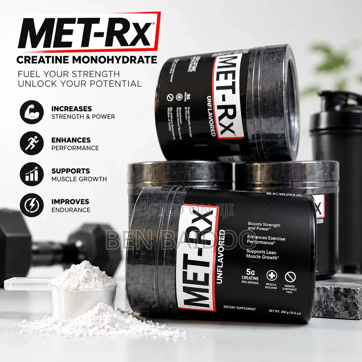 Creatine Powder Monohydrate (Support Muscle Growth)