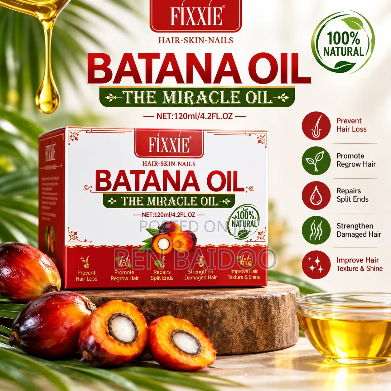 Batana Cream(Repairs Hair Loss)