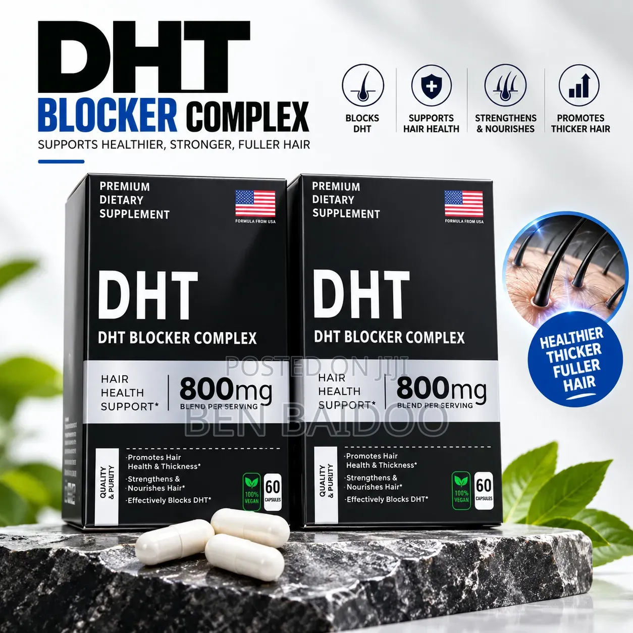 DHT Blocker Supplement (Stronger Hair)