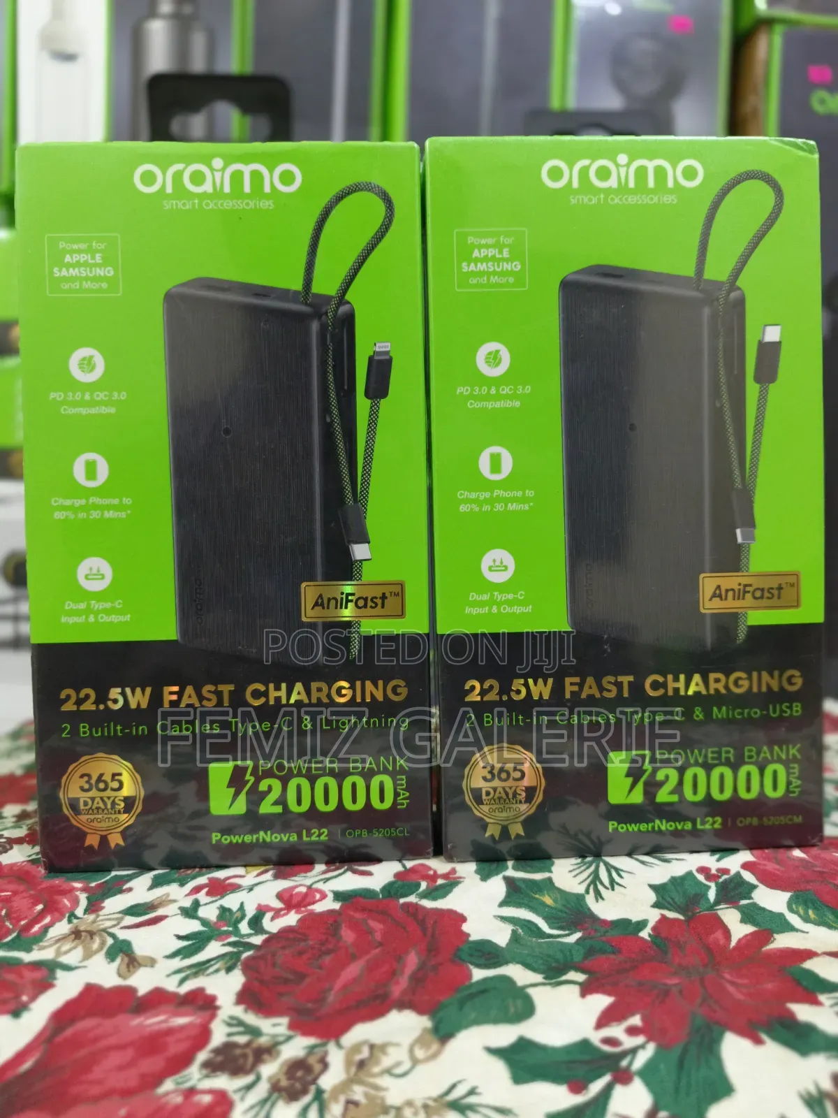 Oraimo PowerNova L22 20000mAh Power Bank