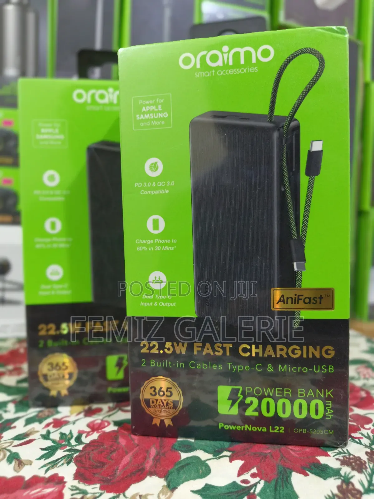 Oraimo PowerNova L22 20000mAh Power Bank