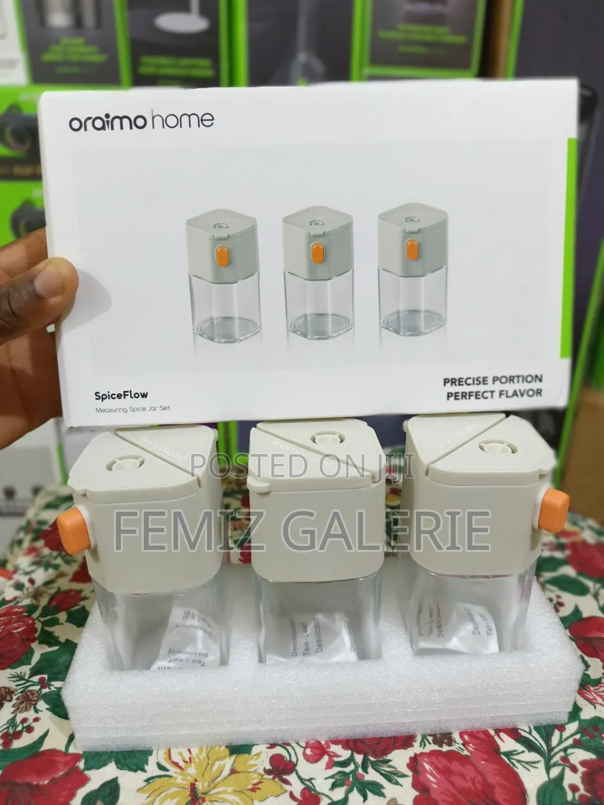 Oraimo SpiceFlow Precise Detachable Measuring Spice Jar Set