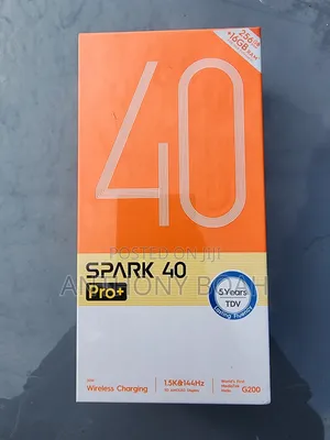 New Tecno Spark 40 Pro+ 256 GB Black