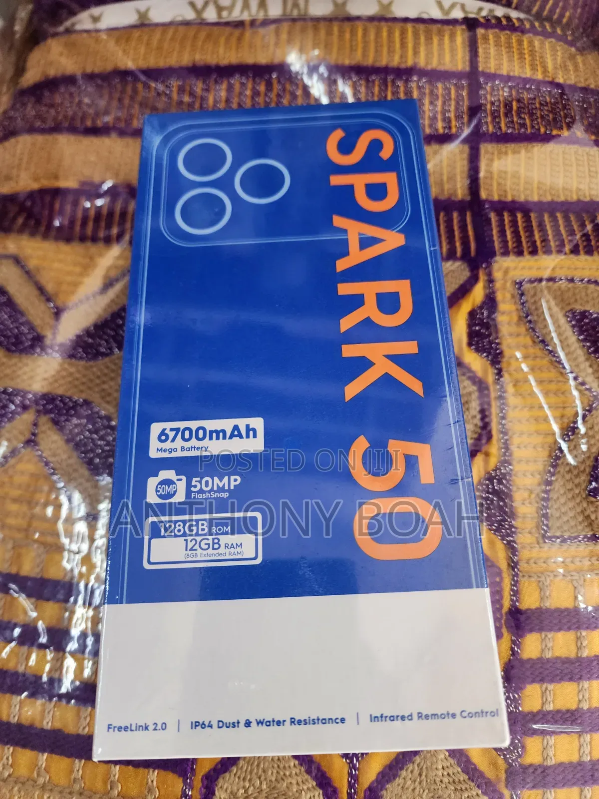New Tecno Spark 50 128 GB Black