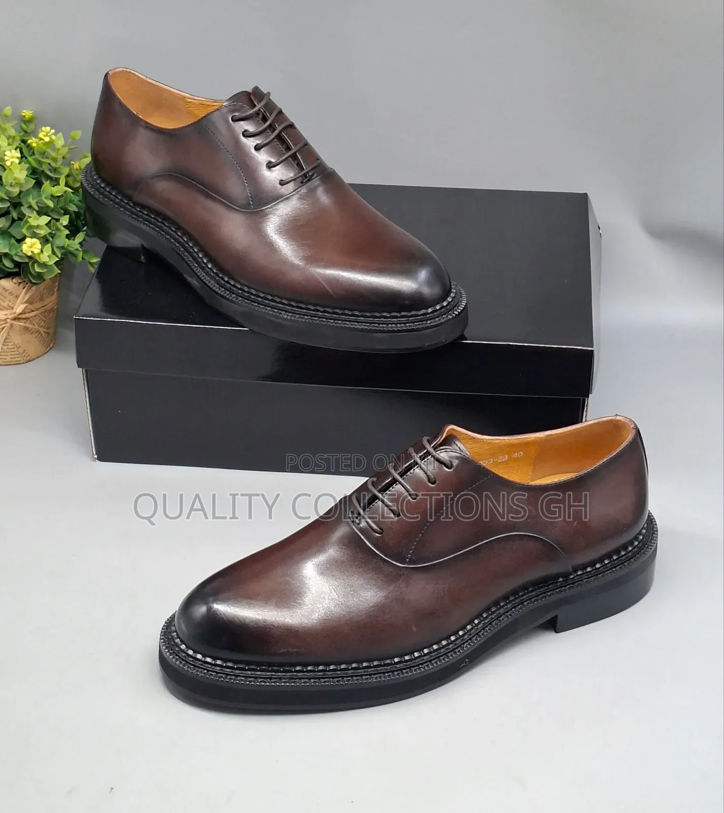 Authentic Coffee Leather Shoe