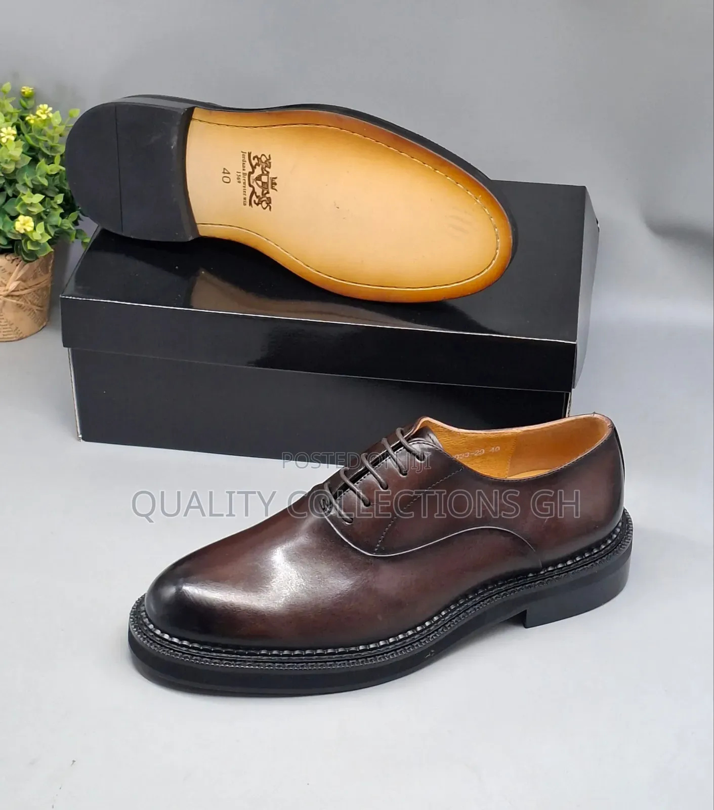 Authentic Coffee Leather Shoe