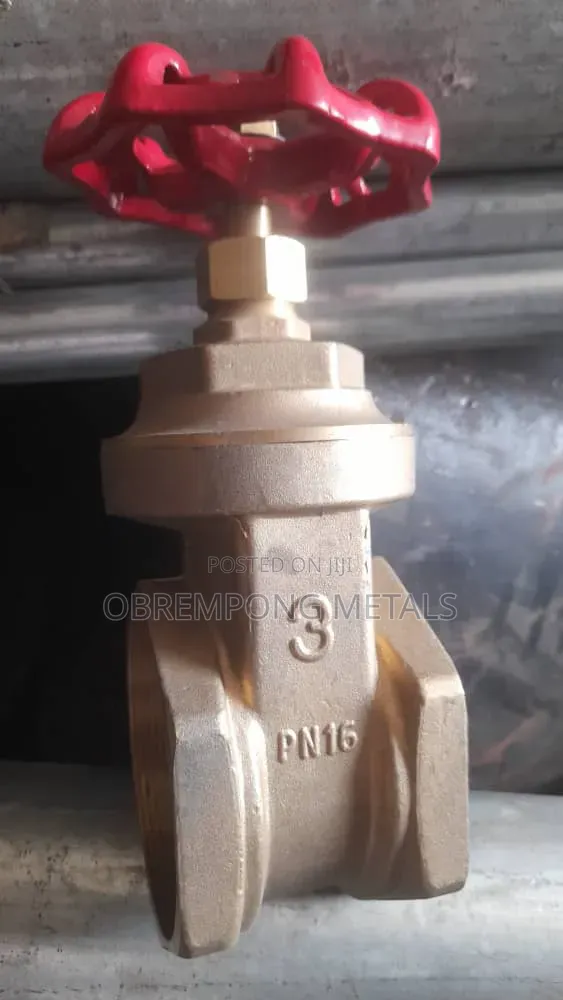 3" Brass Gate Valve Threaded