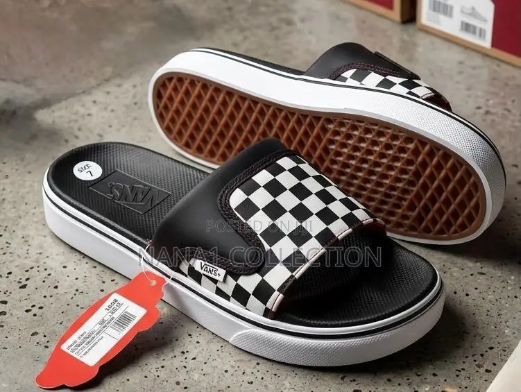 Vans Checkerboard UltraCush Slide - On Sandals