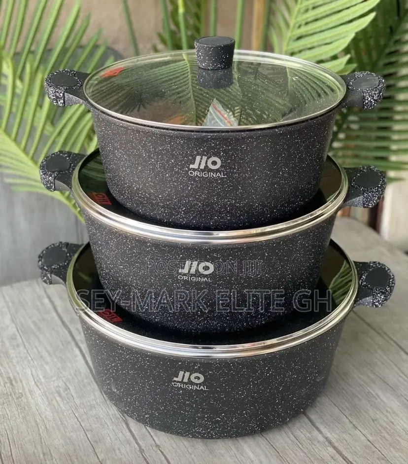 3 Set JLO Granite Nonstick Cookware (Big Sizes)