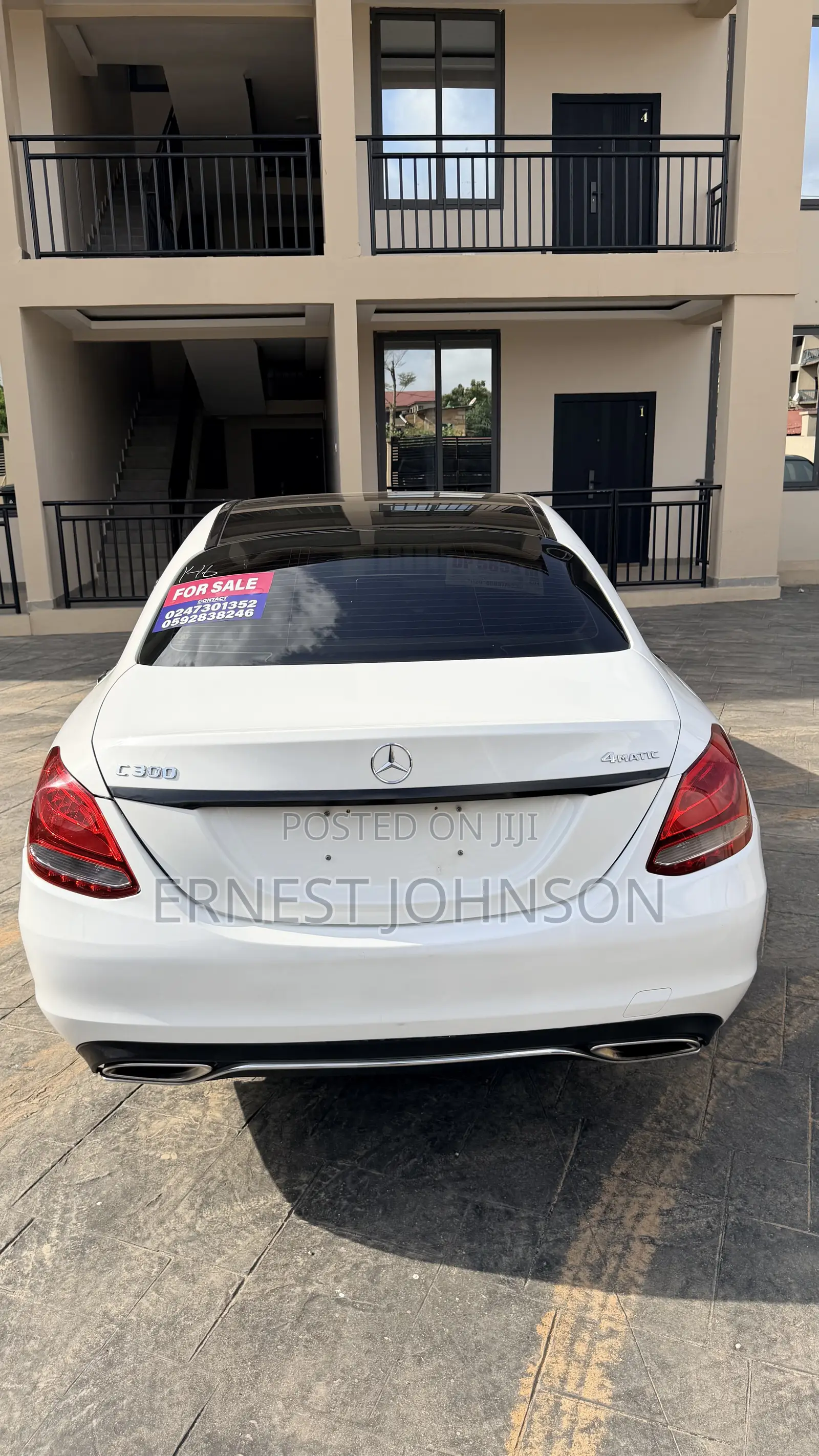 Mercedes-Benz C300 Sport 4Matic Sedan AWD (2.0L 4cyl 7A) 2017 White