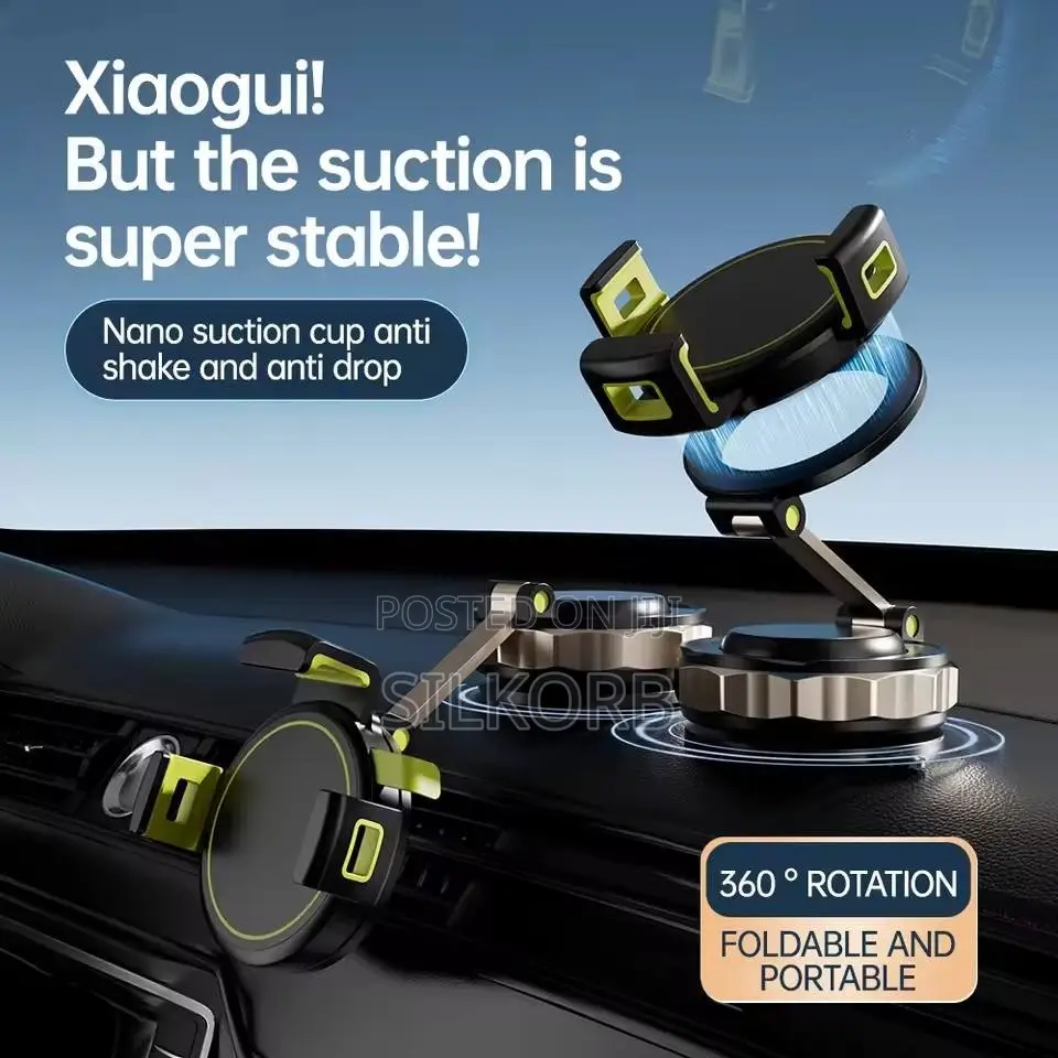2-in-1 Rotating Magnetic + Adjustable Grip Holster Twist Suction