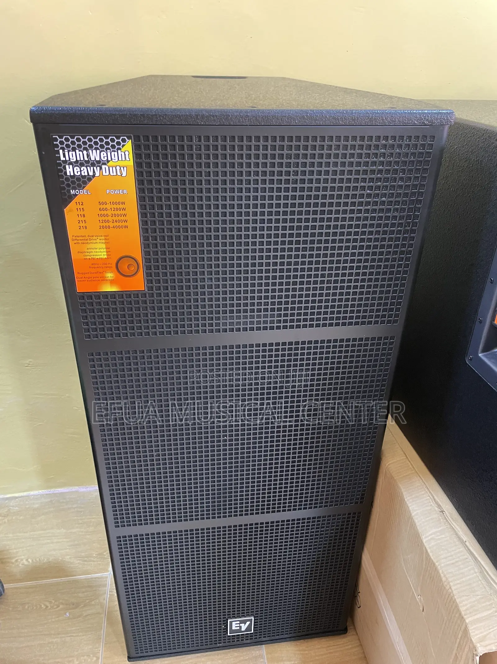 EV Full Range Speaker (Pair)