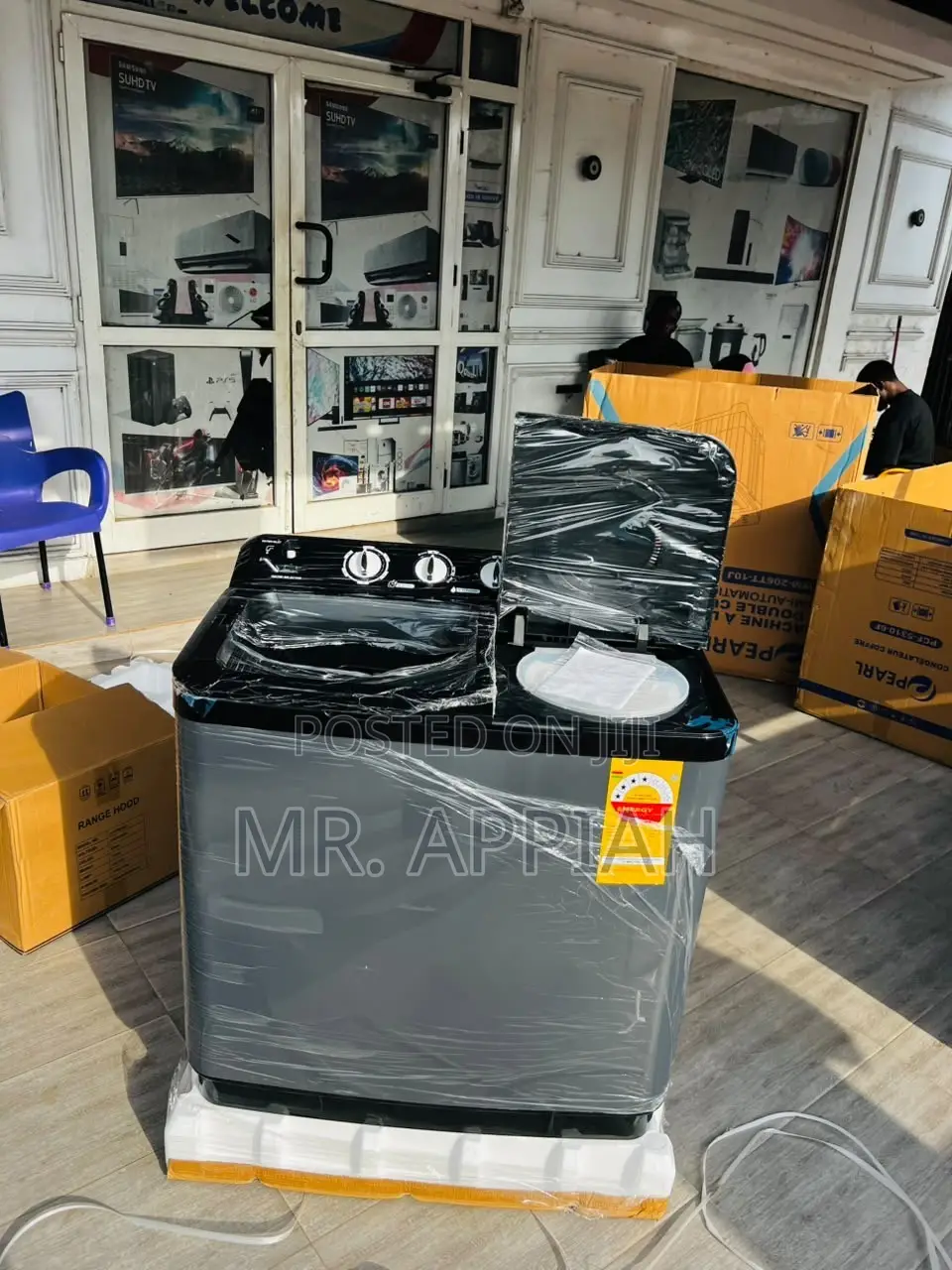 Elegant Gray Twin Tub Semi-Automatic Washing Machine 