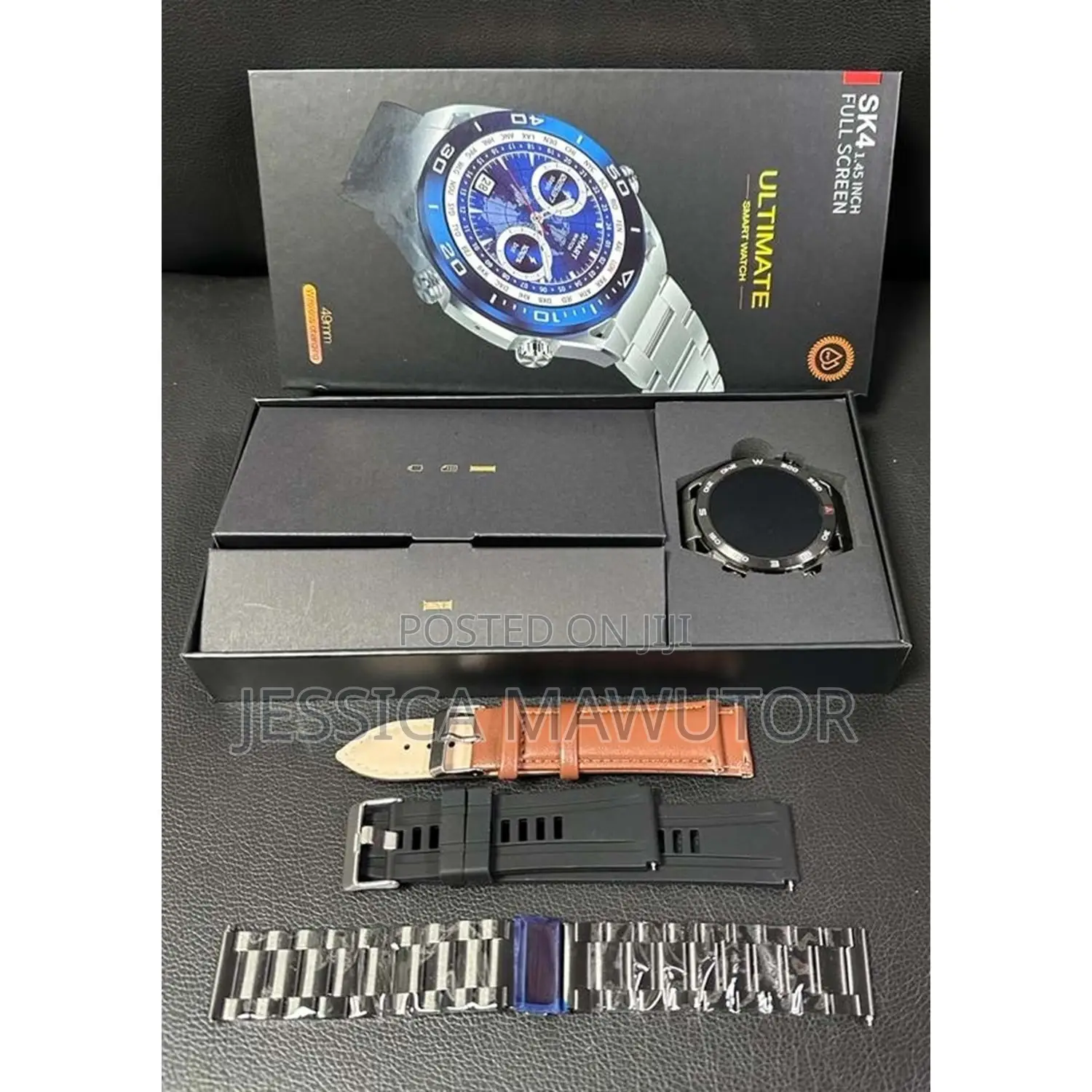 W26 1.75 Inch IPS Color Screen Smart Watch, IP68 Waterproof