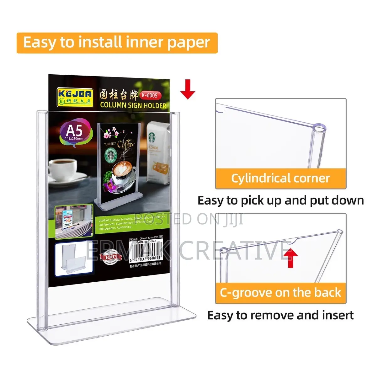 A5 Acrylic Table Display MOQ 20