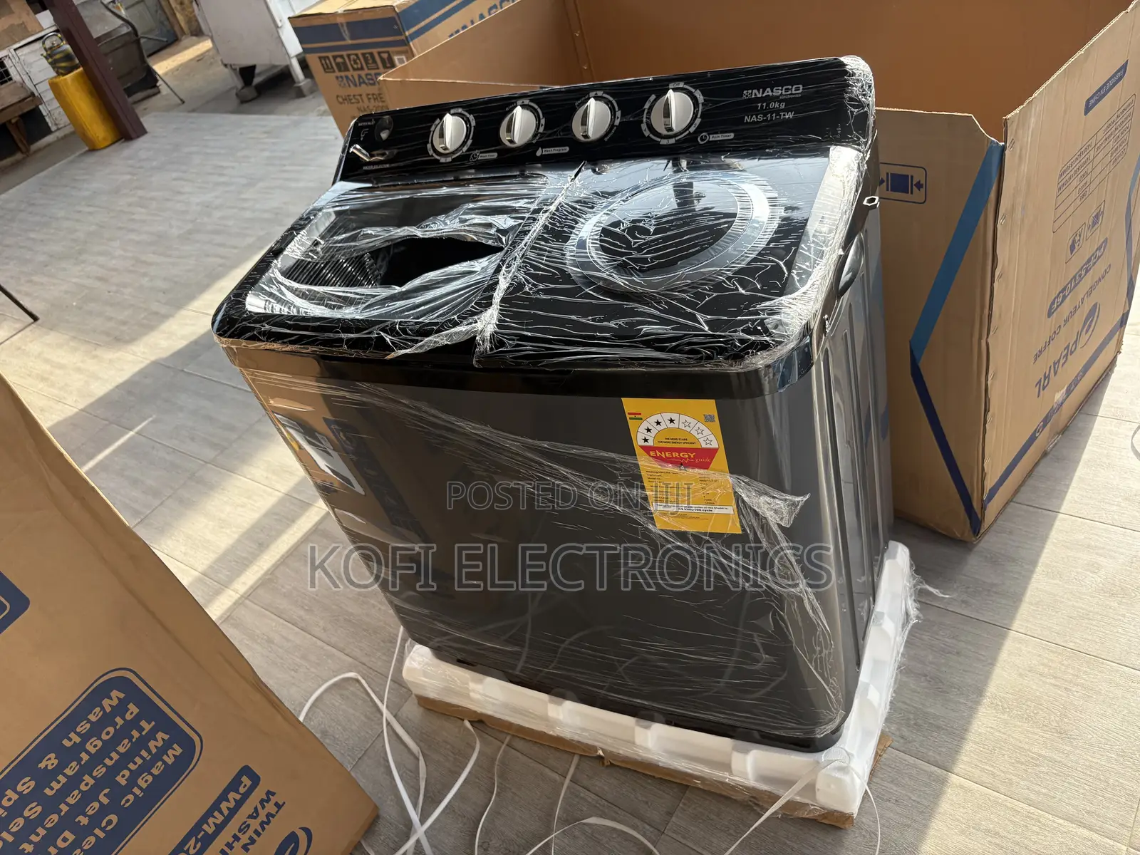 Fill Manually Nasco 11KG Twin Tub Washing Machine