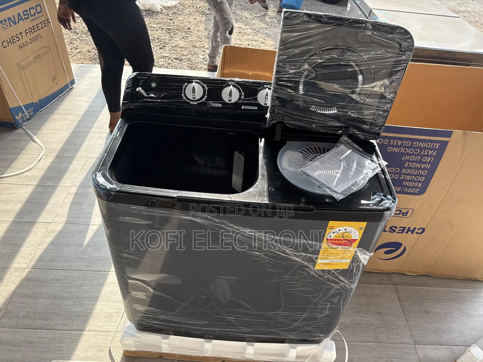 Fill Manually Nasco 11KG Twin Tub Washing Machine