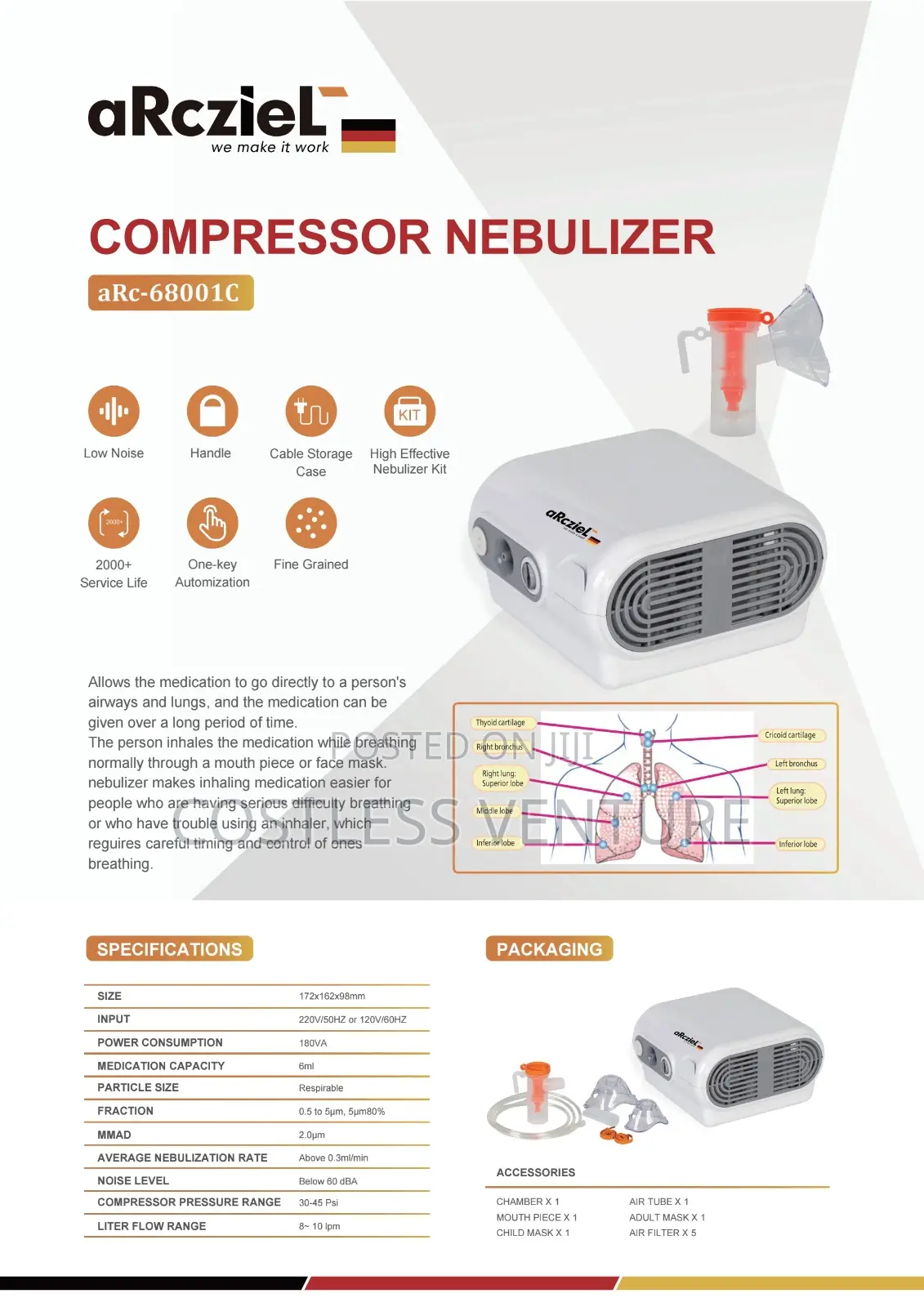 Arcziel Compressor Nebulizer