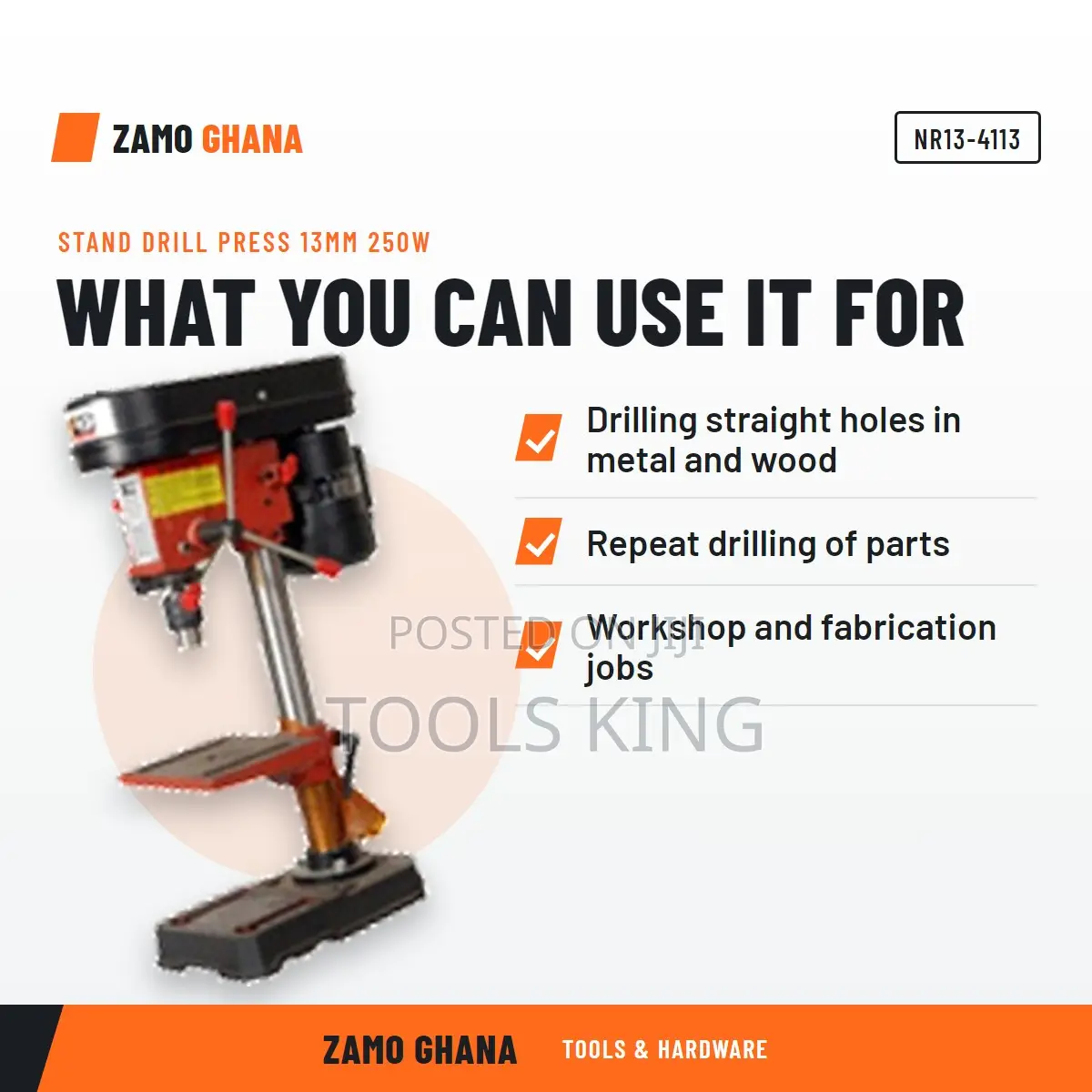 Stand Drill Press 13Mm 250W - NR13-4113