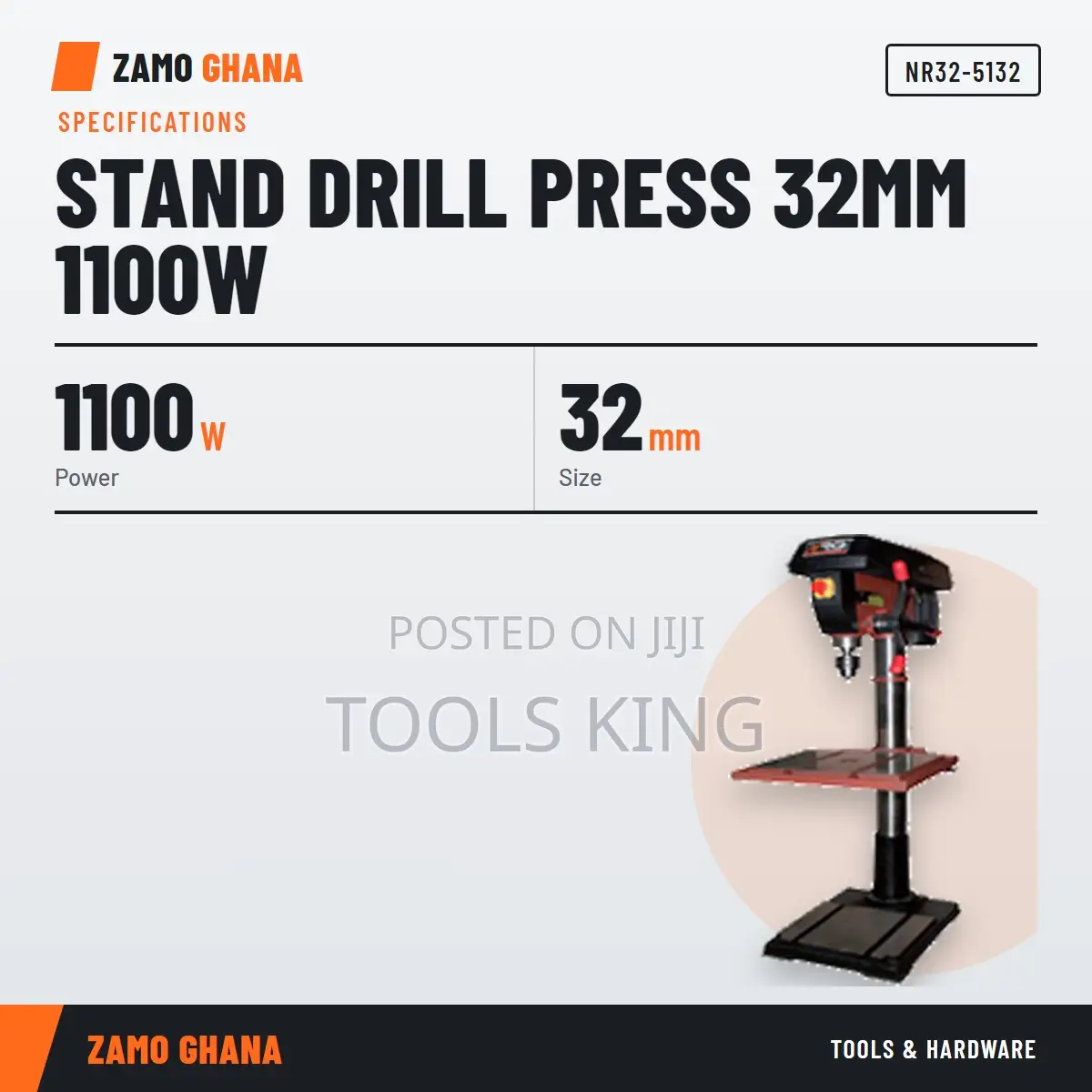 Stand Drill Press 32Mm 1100W - NR32-5132