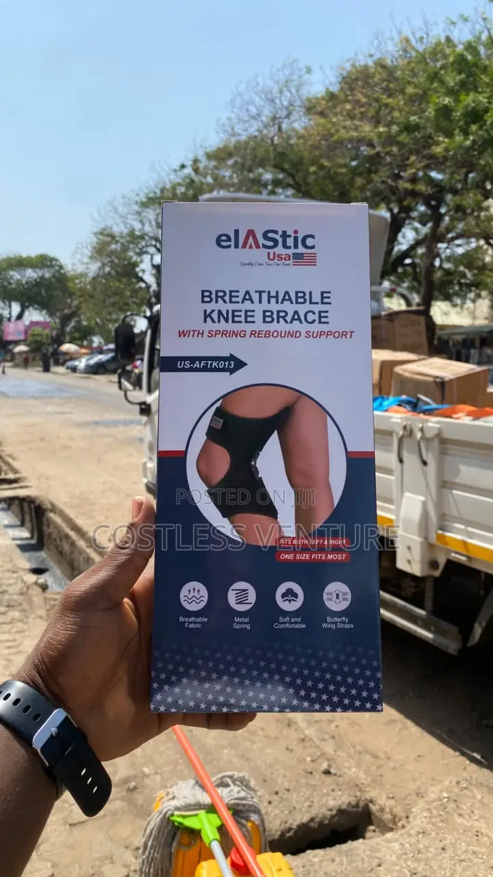 Elastic Breathable Knee Brace With Spring Rebound Support