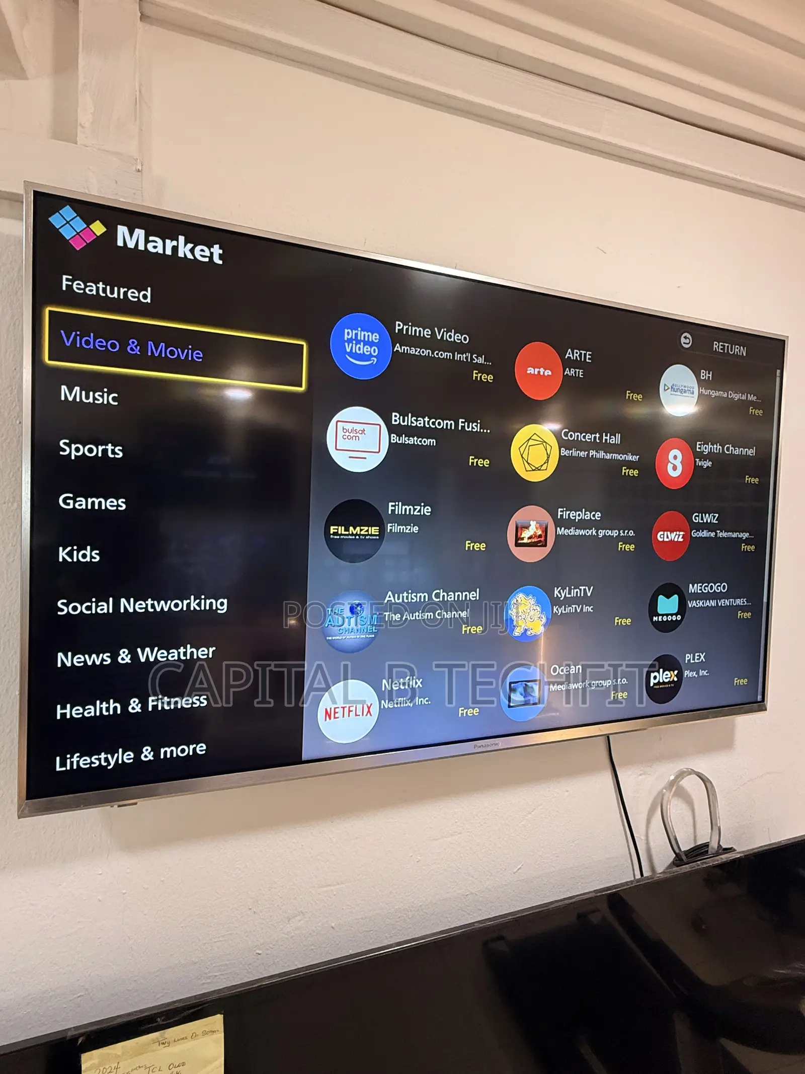 43inches Full Digital Satellite 4k UHD HDR SMART Panasonic TV
