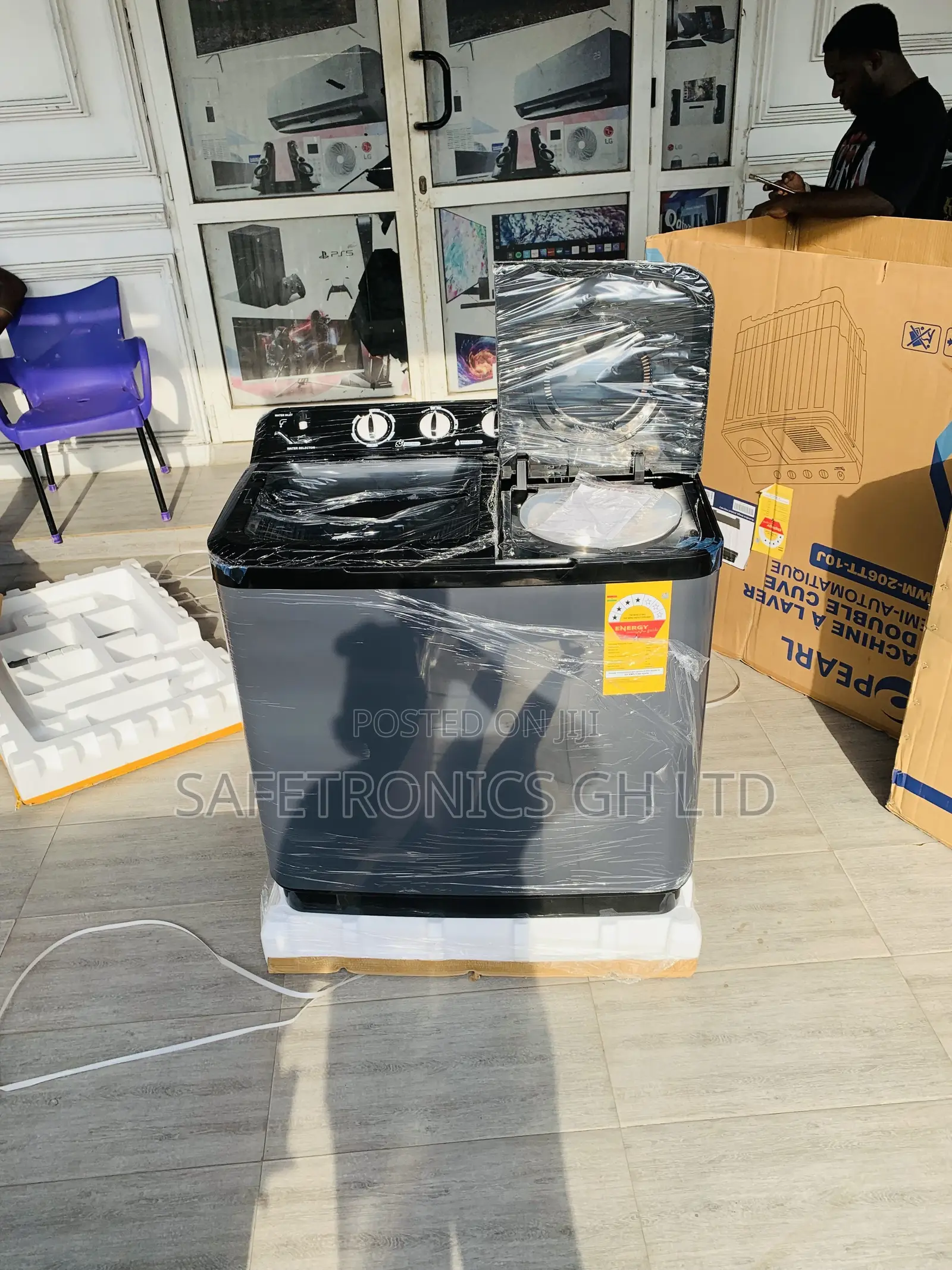 Unique Nasco Grey (Aqua-Wave) 11kg TopLoad WashingMachine