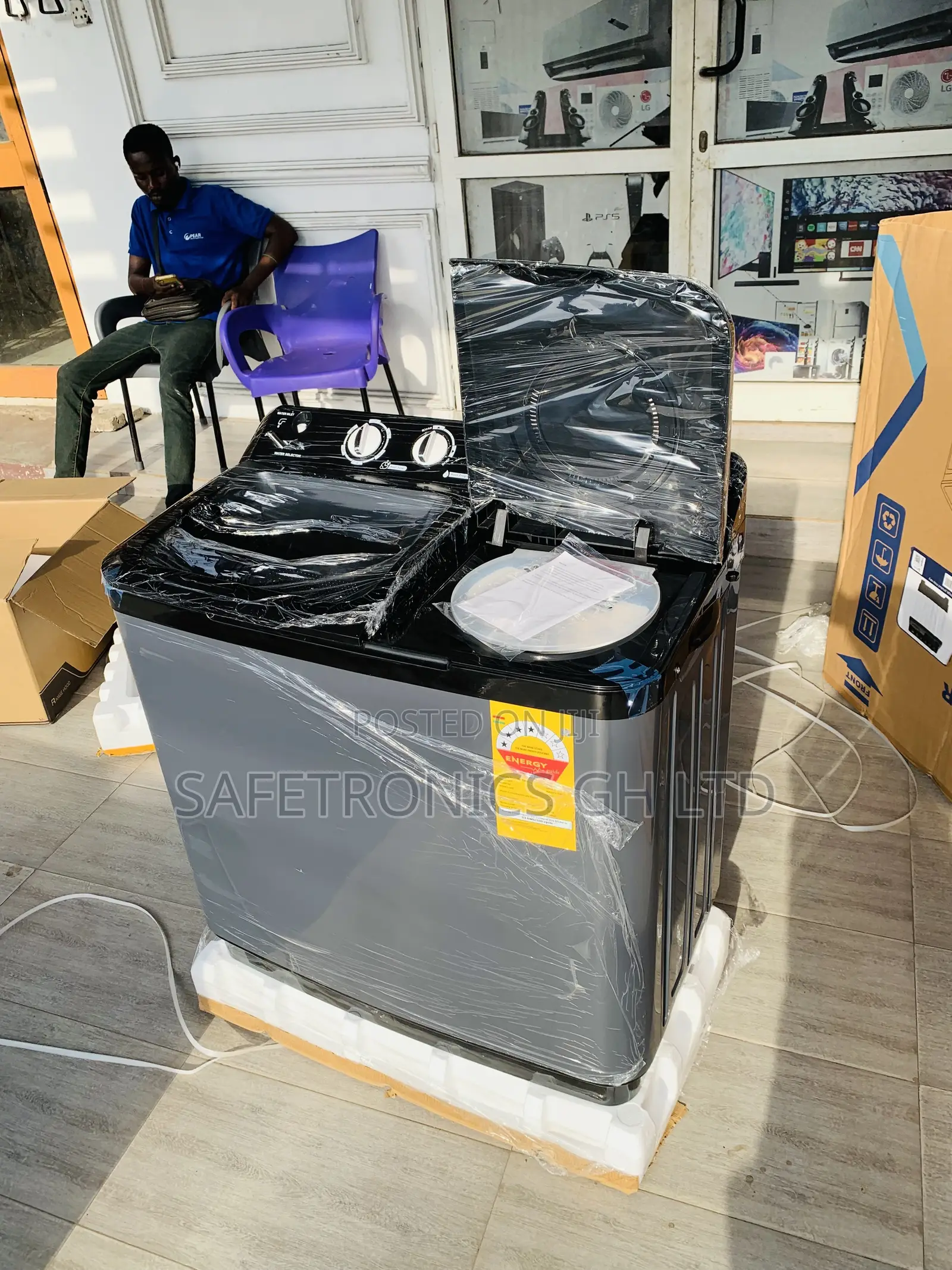 Unique Nasco Grey (Aqua-Wave) 11kg TopLoad WashingMachine