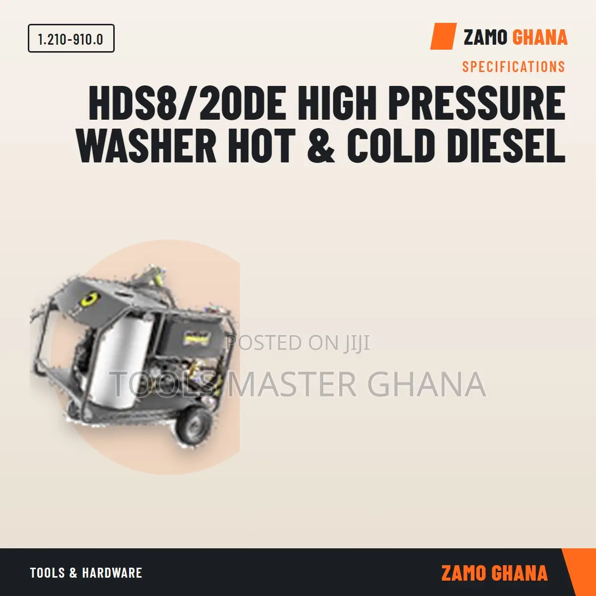 Hds8/20De High Pressure Washer Hot & Cold Diesel - 1.210-910.0