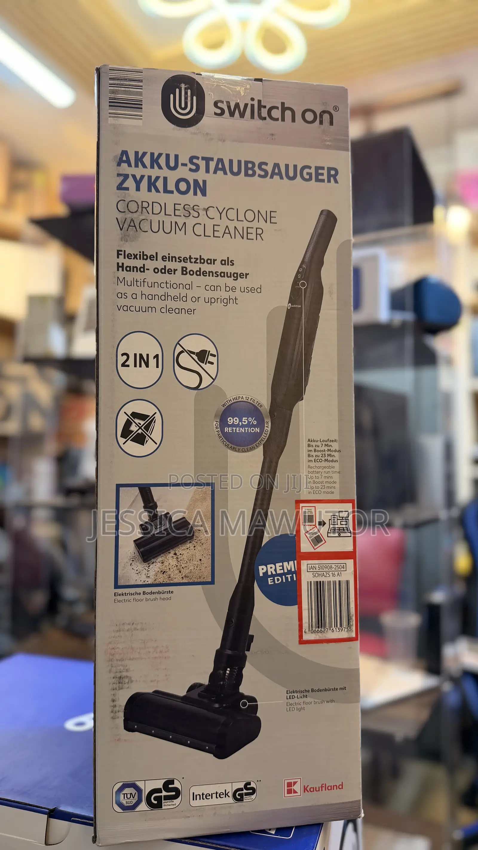 Switch on Cordless Cyclone Vacuum Cleaner Is a Versatile